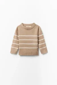 Основная полосатая джерси Sfera, светло-коричневый