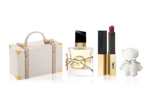 SAINT LAURENT Набор женской парфюмерии libre present champagne gold box eau de parfum 30ml + полноразмерная помада