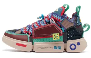 Туфли для повседневной носки женские с низким верхом цвета холодного черного дерева, черный/красный, кирпично-красный Lining