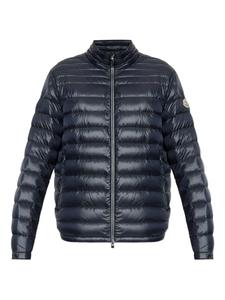 Утепленная куртка на молнии Moncler, синий
