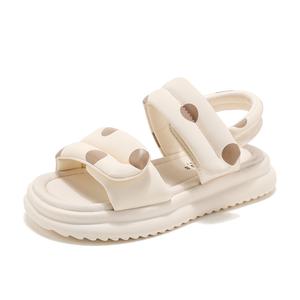 Нескользящие, легкие, амортизирующие, низкие сандалии для детей ABC KIDS, бежевый