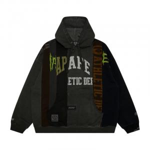 Худи с логотипом в стиле пэчворк Aape, черный