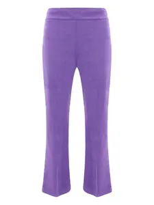 Брюки с ребристым дизайном и эластичным поясом Avenue Montaigne, фиолетовый
