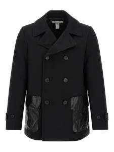 Двубортное пальто Comme Des Garçons Shirt, черный