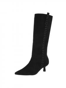 Ital-Design Черные туфли на высоком каблуке