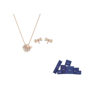 Колье с вечным цветком для женщин Swarovski, розовый