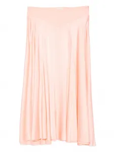 Юбка миди со вставками Forte Forte, розовый