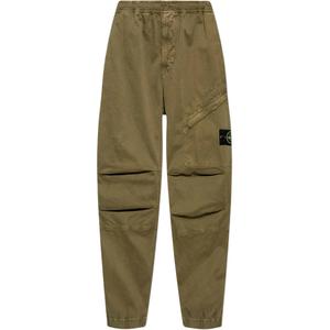 Old Effect Jogger Trousers STONE ISLAND, Light Umber