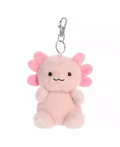 Мини-топор Axolotl Palm Pals, очаровательный, на клипсе, розовый, 4 дюйма Aurora