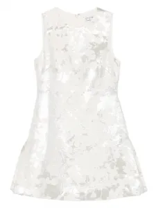 Жаккардовое мини-платье без рукавов Stine Goya, серебристый