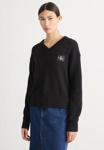 Джемпер Calvin Klein Jeans BADGE V NECK SWEATER, Black