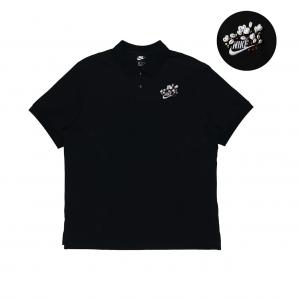 Рубашка поло унисекс черная Nike, черный