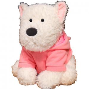 Милый плед Hoodie West Highland Puppy тканевые куклы плюшевые куклы высота 24cm/35cm/45cm MERCONSER, розовый