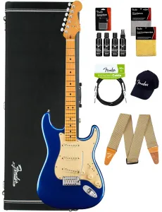 Fender American Ultra Stratocaster - Cobra Blue с комплектом для чистки