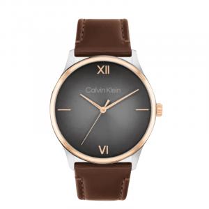 Calvin Klein Часы European And American Watch Wrist Watch Quartz Movement 43mm Tan Watch Dial Men's Watch