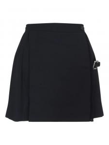 Мини-юбка с плиссировкой и застежкой-пряжкой Enfants Riches Déprimés, черный