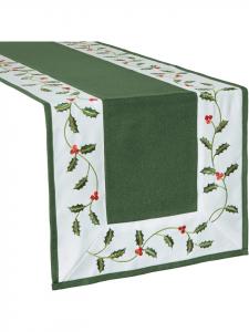 Erwin Müller Зеленая скатерть-дорожка