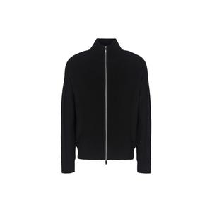 Ребристый кардиган на молнии ARMANI EXCHANGE, черный