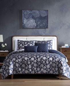 Комплект постельного белья Balham Jacobean, 9 предметов, размер King Macy's, Blue