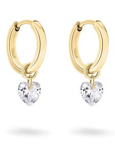 Серьги-кольца с драгоценными камнями Tamaris