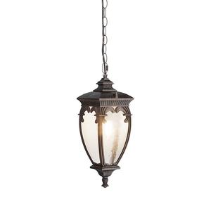 Подвесной светильник Maytoni Decorative Lighting Fleur, прозрачное стекло / алюминий - 1 лампа - черный