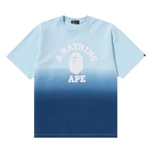 Футболка свободного кроя BAPE College Gradation, синяя