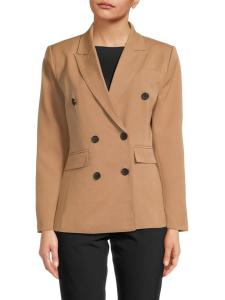 Двубортный блейзер из эластичной ткани Wdny, цвет Cognac