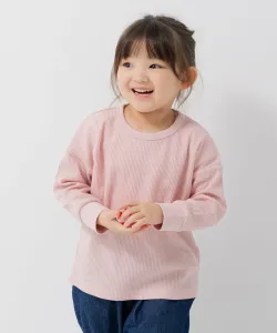 Футболка с длинными рукавами вафельной расцветки Chil2, цвет Pink