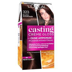 Краска для волос casting crème gloss pflegend Loreal Paris, nr. 323 - dunkle schokolade, количество 1 шт.