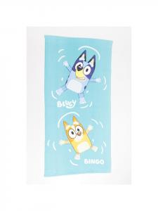 Cofi 1453 Детское пляжное полотенце Bluey - мягкое и быстросохнущее банное полотенце синего цвета