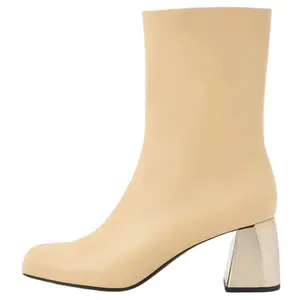 CHARLES&KEITH Женские бежевые ботинки на 6.5см