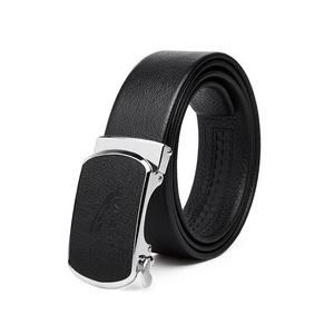 JAGUAR Мужской кожаный ремень из коровьей кожи шириной 3,5 см, Black