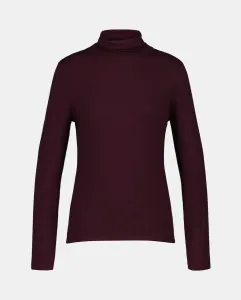 Женская футболка с длинным рукавом и воротником-стойкой Easy Wear, бордовый