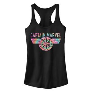 Майка с логотипом Captain Marvel Tie-Dye для юниоров Licensed Character
