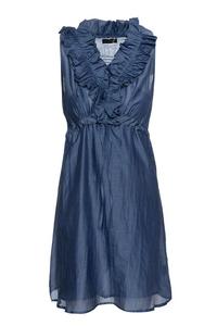 Платье без рукавов с рюшами Conquista, синий