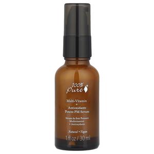 100% Pure, Сыворотка с мультивитаминами и антиоксидантами, мощная сыворотка, 30 мл (1 жидк. Унция)