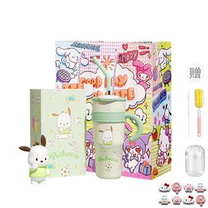 Sanrio Термокружка My Melody Hangyodon Hello Kitty с милым мультяшным принтом, синяя, 700 мл/1200 мл