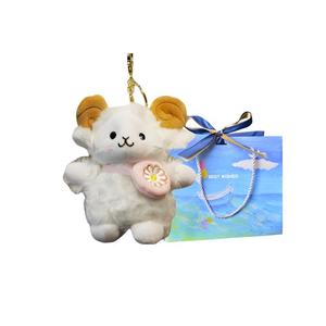 Очаровательная мягкая и милая плюшевая кукла ягненка высота 13см Tak Bebe, розовый