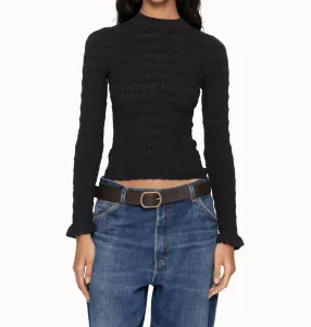 Вязаный топ Ruby Fine Gauge черного цвета Sea