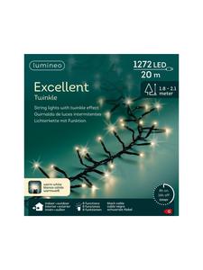 Lumineo Гирлянда из светодиодных лампочек EXCELLENT TWINKLE 1272, 20 м, черный кабель, теплый белый свет