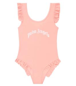 Купальник с оборками Palm Angels Kids, Pink White