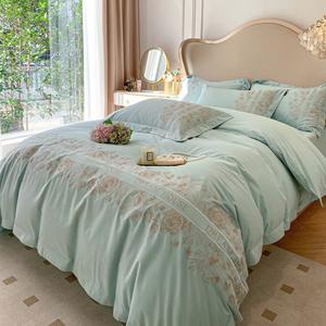 LUOLAI HOME Комплект постельного белья 4 предмета, простыня 150 см, пододеяльник 200x230 см