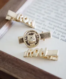 Набор заколок для волос с монетами в виде кошек Niko And ..., цвет Yellow(60)