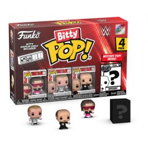 Фигурки WWE Брет Харт Битти Funko POP! 4 упаковки размером 2,5 см, Шон Майклс «Мин» Джин Окерлунд