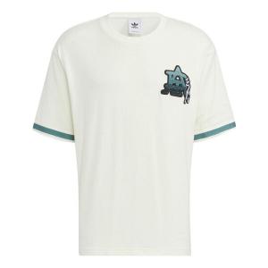 Футболка adidas Alphabet Printing Round Neck Pullover Short Sleeve Unisex White, белый