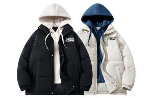 BOBBY ABLEY Пуховик Unisex, 2 Pack (Black White+Beige Blue)