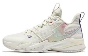 Баскетбольные кроссовки Broken Shadow 4.0 мужские с низким верхом цвета слоновой кости Qiaodan