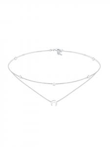 Elli Колье из серебра 925 пробы: астронавтика, полумесяц, звезды, звезда в серебре