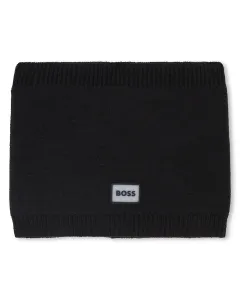 Черный детский воротник из полиэстера BOSS Kidswear