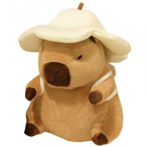 Кукла Love Of Wormbarry Capybara в шляпе, плюшевая кукла, высота 20см/30см/40см AIQINGCAOZHILIAN(WANJU)
